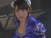 日本動漫美女生角色扮演春麗 強迫口活